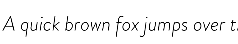 Preview of Brandon Grotesque Light Italic font