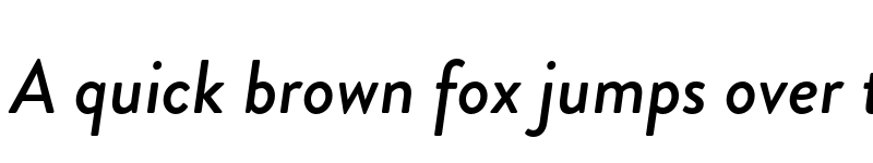 Preview of Brandon Grotesque Medium Italic font
