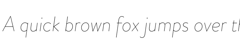 Preview of Brandon Grotesque Thin Italic font