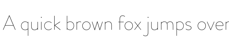 Preview of Brandon Grotesque Thin font