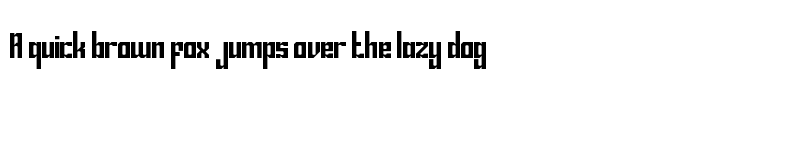 Preview of Bravado Block Regular font