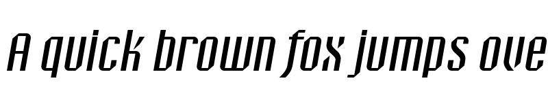 Preview of Bravo ND Italic font