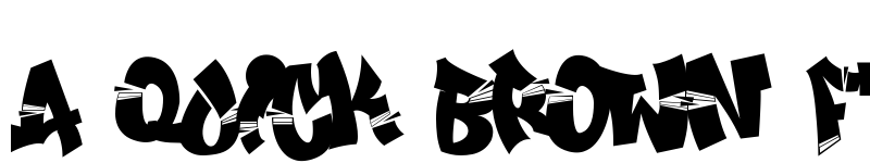 Preview of Break Age Graffiti Regular font