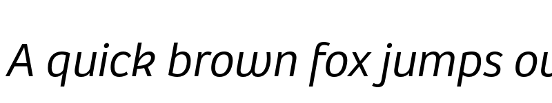 Preview of Bree Light Oblique font