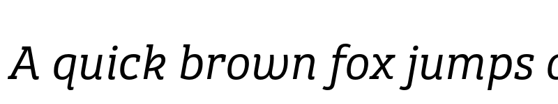 Preview of Bree Serif Light Italic font