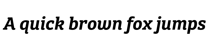 Preview of Bree Serif SemiBold Italic font