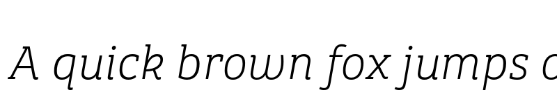 Preview of Bree Serif Thin Italic font