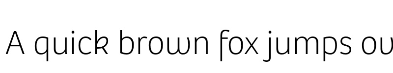 Preview of Bree Thin font