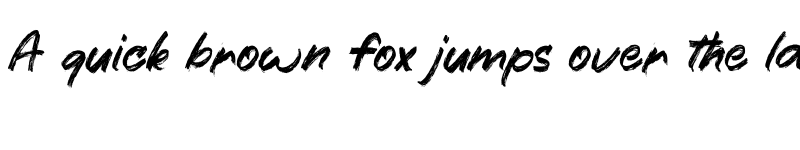 Preview of Breksit Brush Regular font