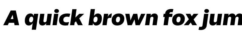 Preview of Breno Black Italic font