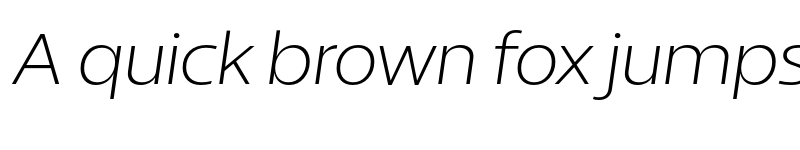 Preview of Breno Light Italic font