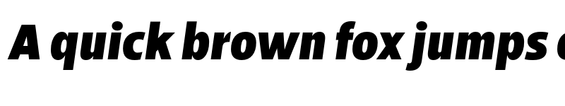 Preview of Breno Narrow Black Italic font