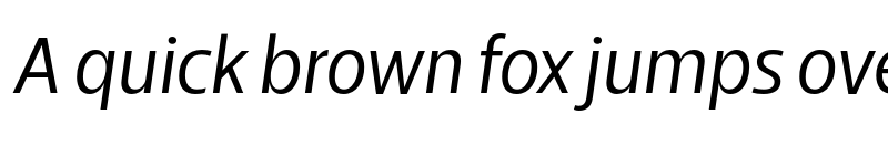 Preview of Breno Narrow Book Italic font