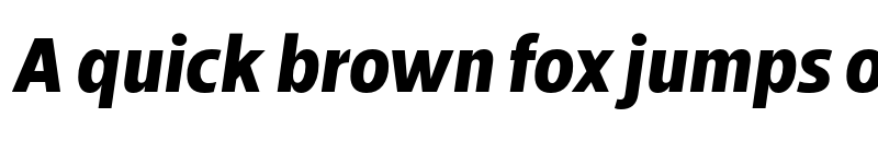 Preview of Breno Narrow ExtraBold Italic font