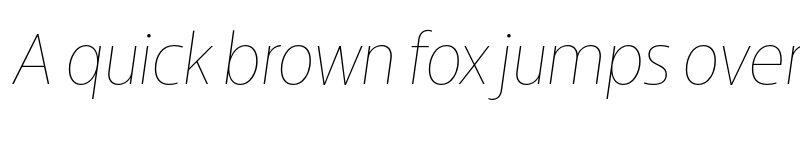 Preview of Breno Narrow Hairline Italic font