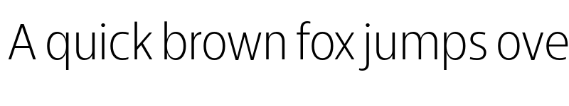 Preview of Breno Narrow Light font