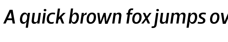 Preview of Breno Narrow Medium Italic font