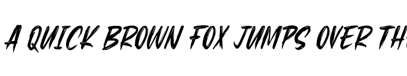 Preview of Brenzy Regular font