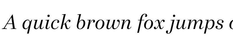 Preview of Bressay Display Trial Italic font