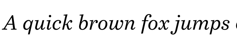 Preview of Bressay Italic font