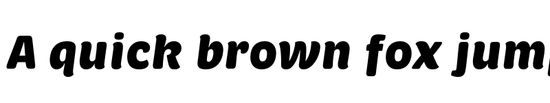 Preview of Brevia Black Italic font