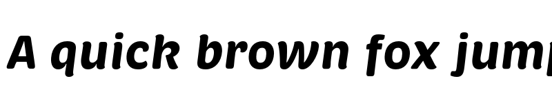 Preview of Brevia Bold Italic font