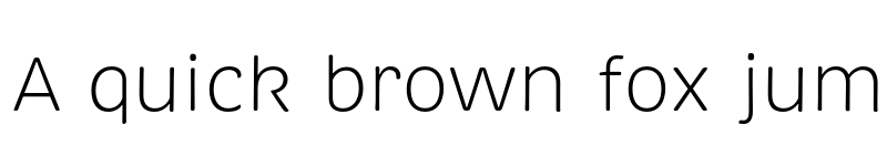 Preview of Brevia Light font