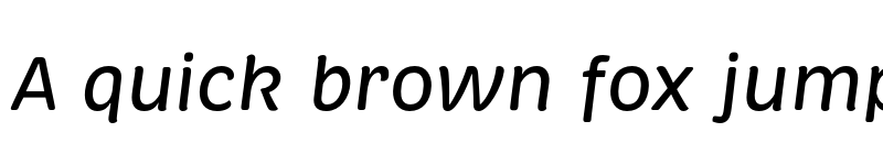 Preview of Brevia Medium Italic font