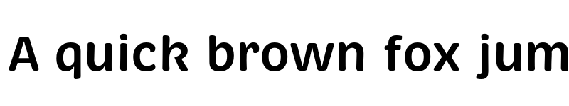 Preview of Brevia Semibold font