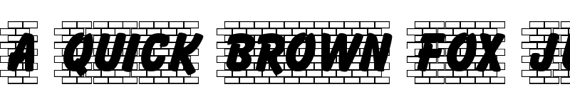 Preview of Brickletter Regular font