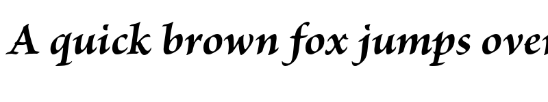 Preview of Brioso Pro Bold Italic font