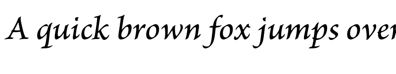 Preview of Brioso Pro Caption Medium Italic font