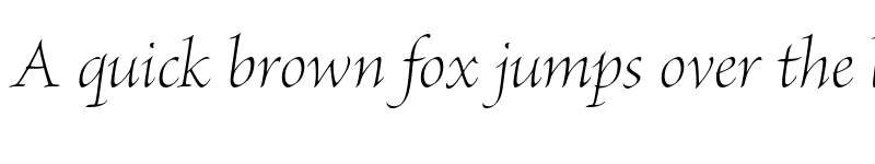 Preview of Brioso Pro Display Light Italic font