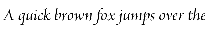 Preview of Brioso Pro Display Medium Italic font