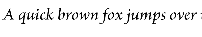 Preview of Brioso Pro Medium Italic font