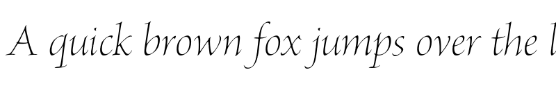 Preview of Brioso Pro Poster Light Italic font