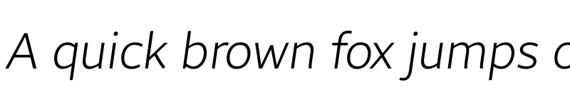 Preview of Brisa Sans Light Italic font