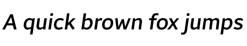 Preview of Brisa Sans Medium Italic font