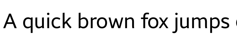 Preview of Brisa Sans Regular font