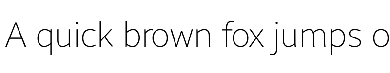 Preview of Brisa Sans Thin font