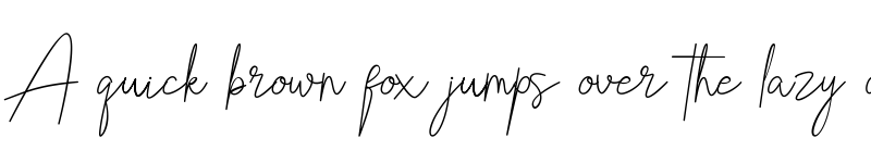 Preview of Bristine Signature Demo Regular font