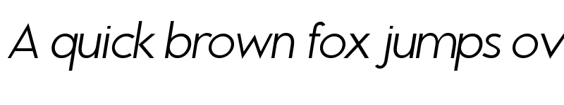 Preview of Brixton Light Oblique font