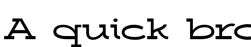 Preview of broad range Regular font