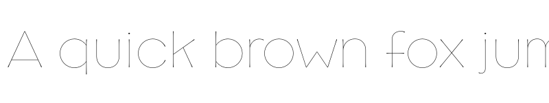 Preview of Broadacre Hairline 0 font