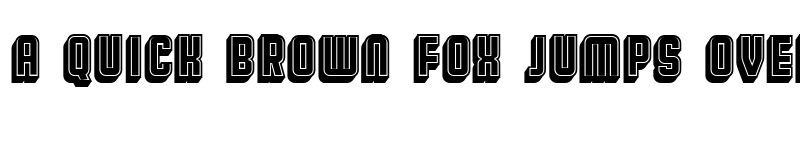 Preview of Broadway Flat 3D Filled Regular font