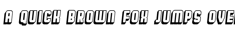 Preview of Broadway Flat 3D Italic font