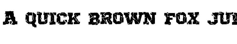 Preview of Broken Regular font