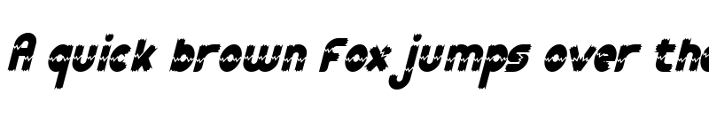 Preview of Broken Trunk Demo Italic font