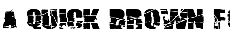 Preview of Broken74 Regular font