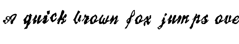 Preview of BrokenRecord Regular font